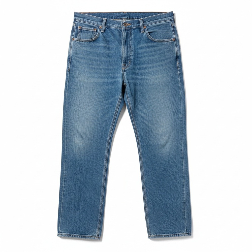 Old Mill Medium Wash Straight Leg Denim, Men's 40x34‎ Blue Jeans, 100% Cotton
